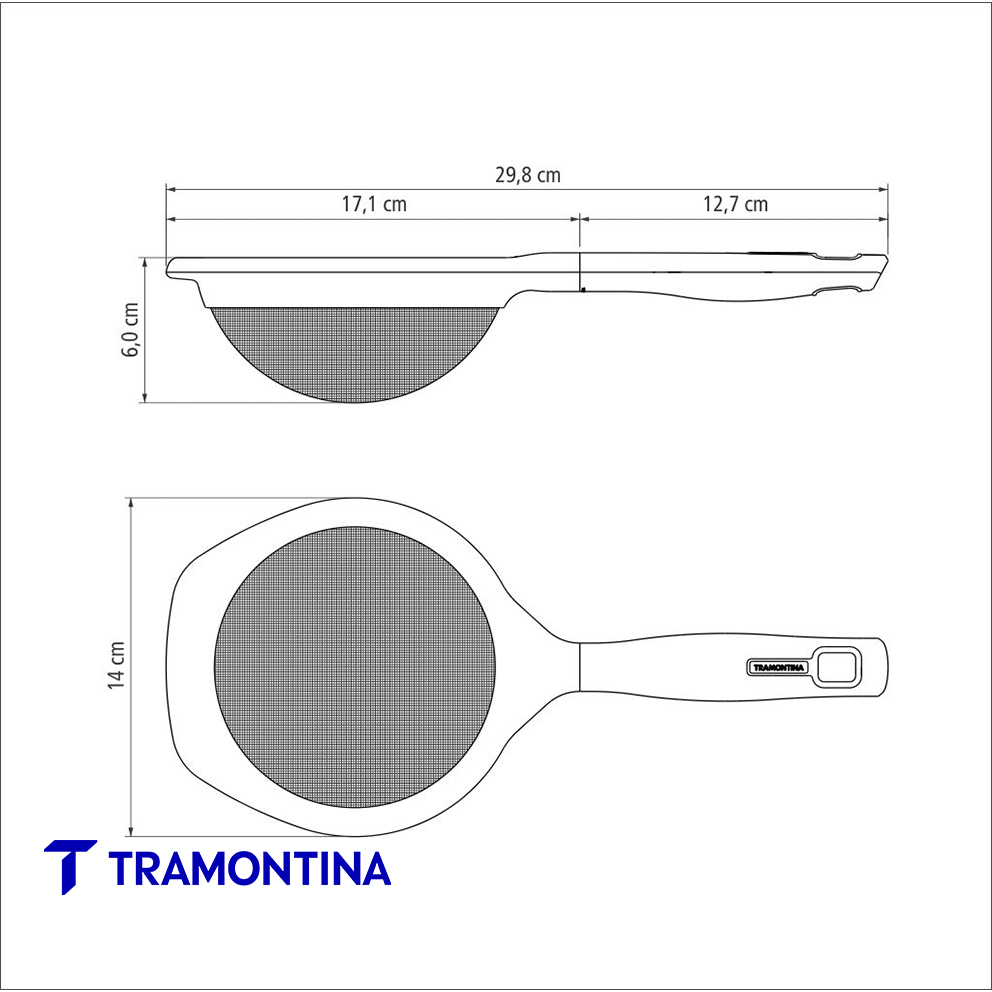 Colador 13 cm modelo Verano gris - Tramontina - Imagen 3