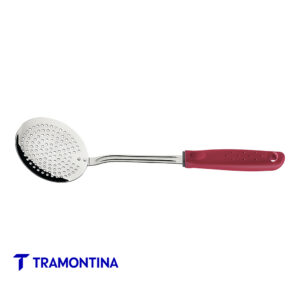 Espumadera ac.inox. c/mango rojo – Utilita -Tramontina