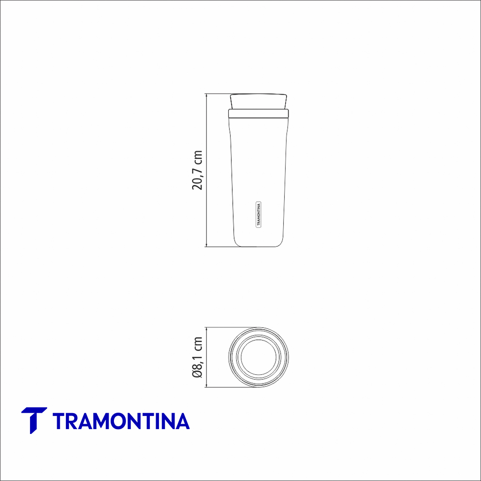 Vaso Térmico 460 ml acero inoxidable - Tramontina - Imagen 3