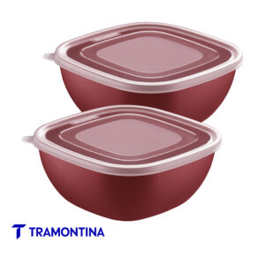 Potes en juego x 2 de 2 L rojo - Tramontina