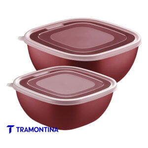 Potes en juego x 2  rojo (1L+2L) - Tramontina