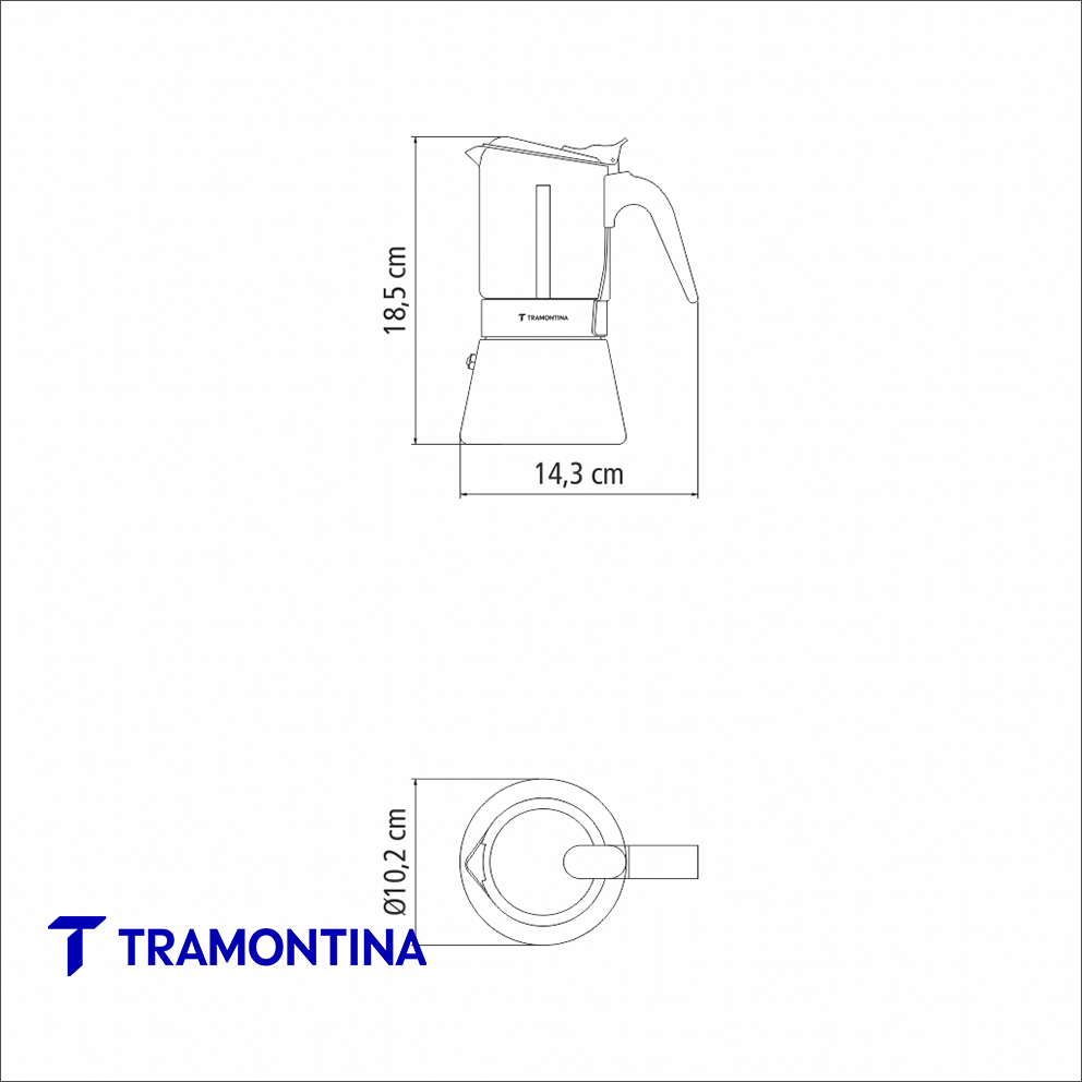 Cafetera Expresso Italiana 0,3 L - Tramontina - Imagen 4