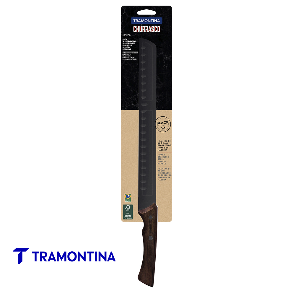Cuchillo de rebanar 12'' Black - Tramontina - Imagen 2
