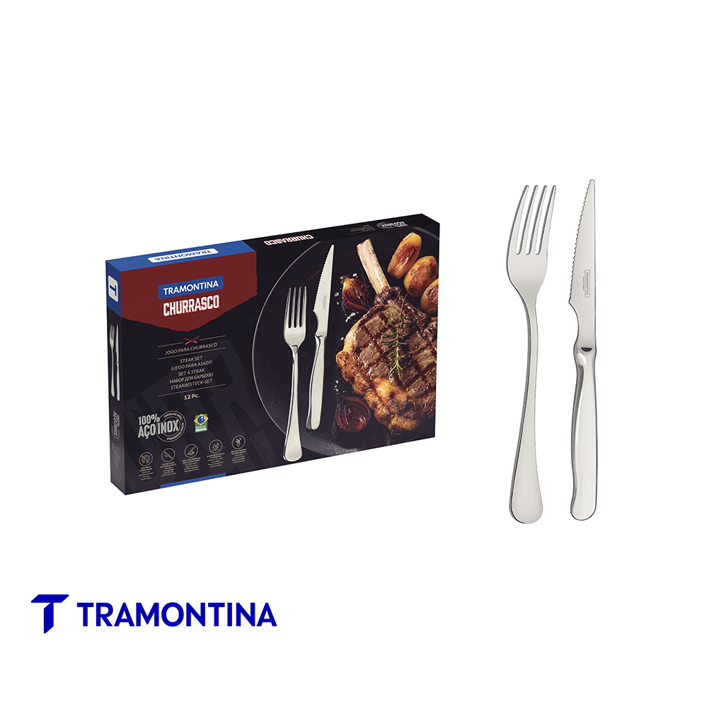 Juego asado Zurique 12 piezas - Tramontina