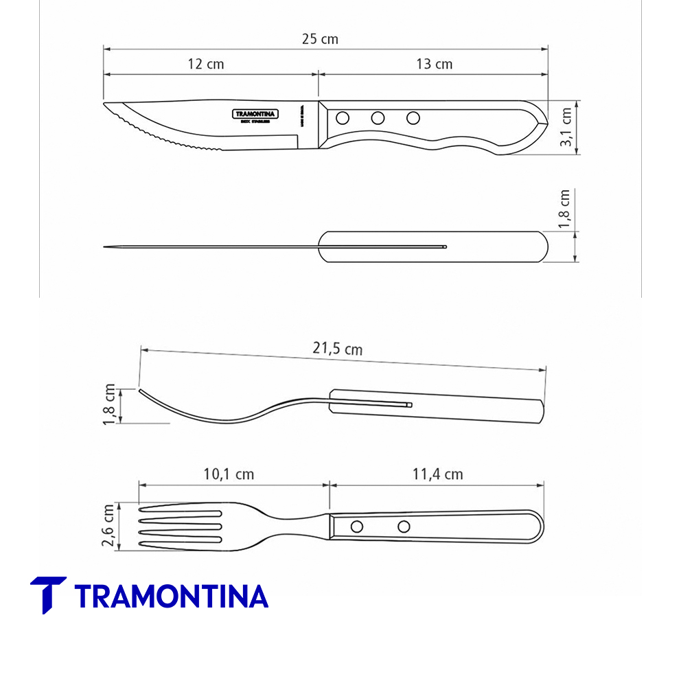 Jgo Jumbo 12 pzas - Tramontina - Imagen 3