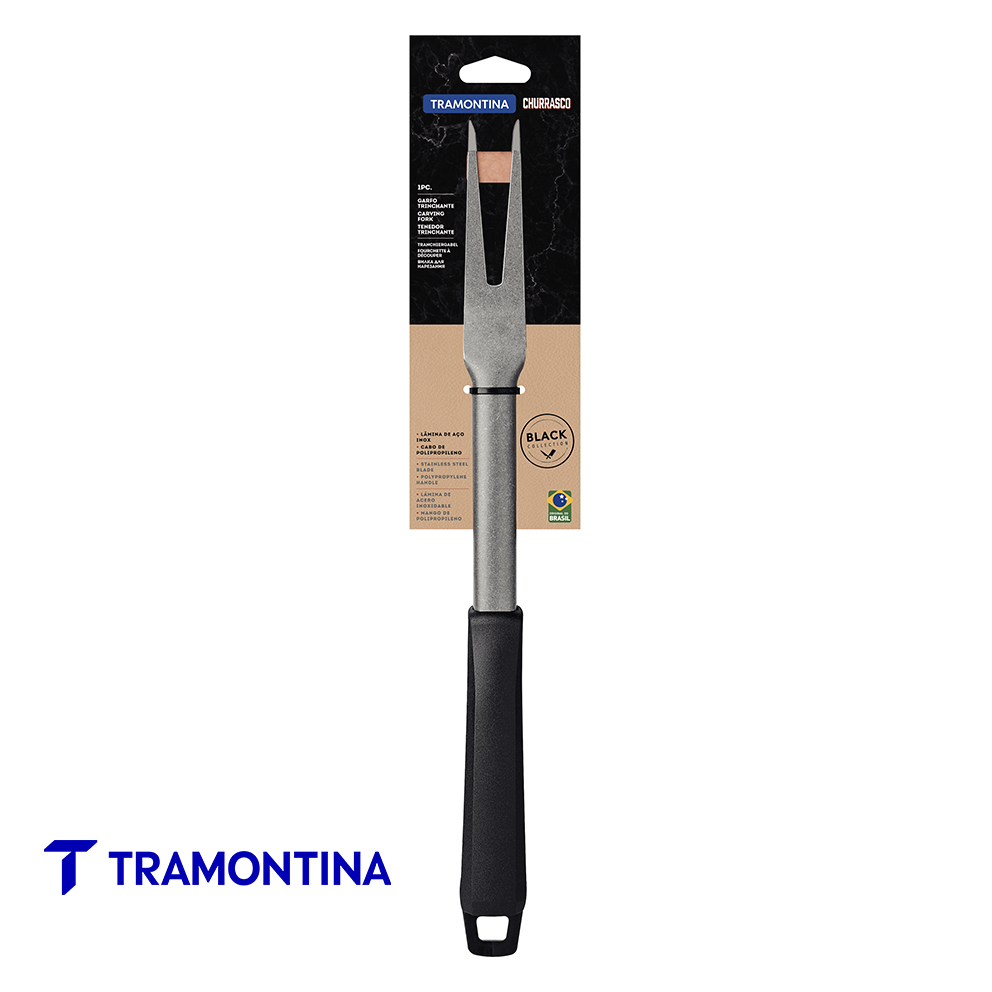 Tenedor Trinchante 42 cm Churrasco Black - Tramontina - Imagen 2