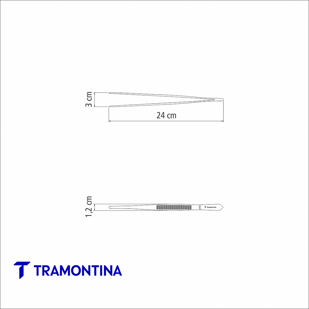 Pinza para Decoración en Acero Inoxidable 24 cm - Tramontina - Imagen 3
