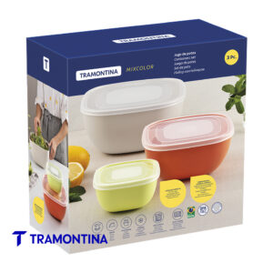 Set 3 potes con tapa - Tramontina